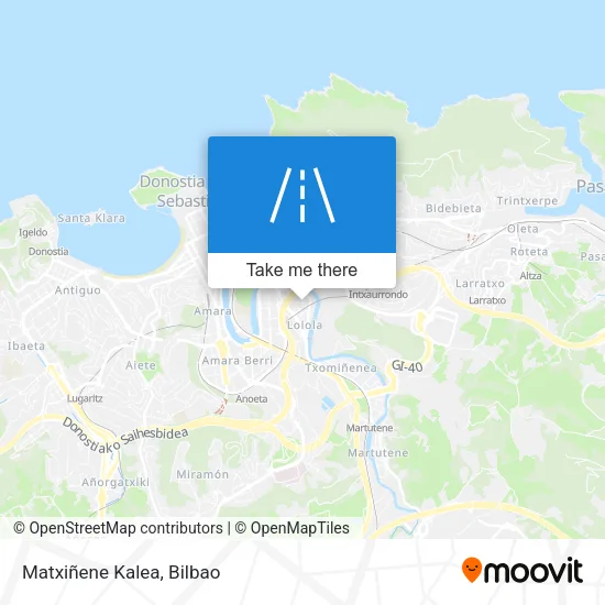Matxiñene Kalea map