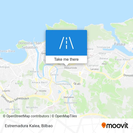 Estremadura Kalea map