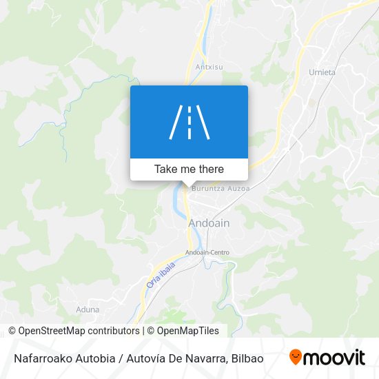 Nafarroako Autobia / Autovía De Navarra map