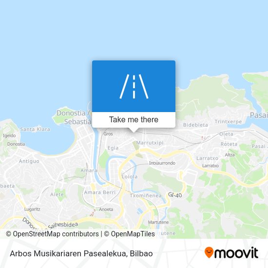 Arbos Musikariaren Pasealekua map