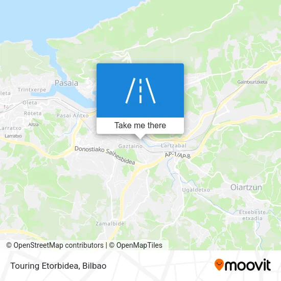 Touring Etorbidea map