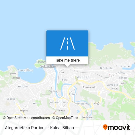 Ategorrietako Particular Kalea map