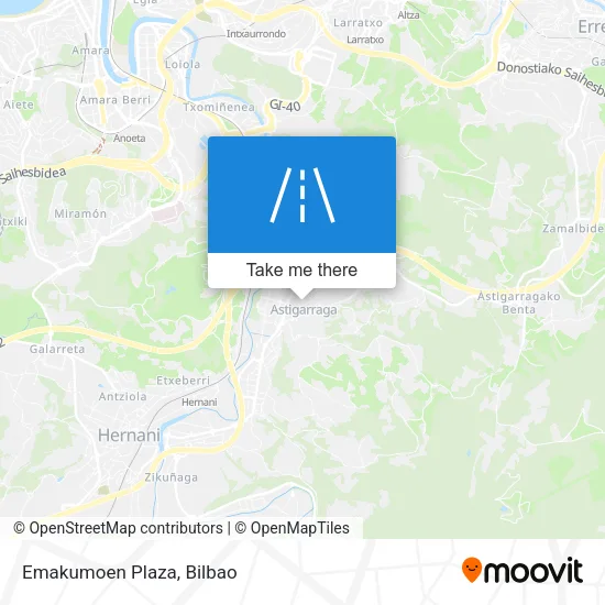 Emakumoen Plaza map