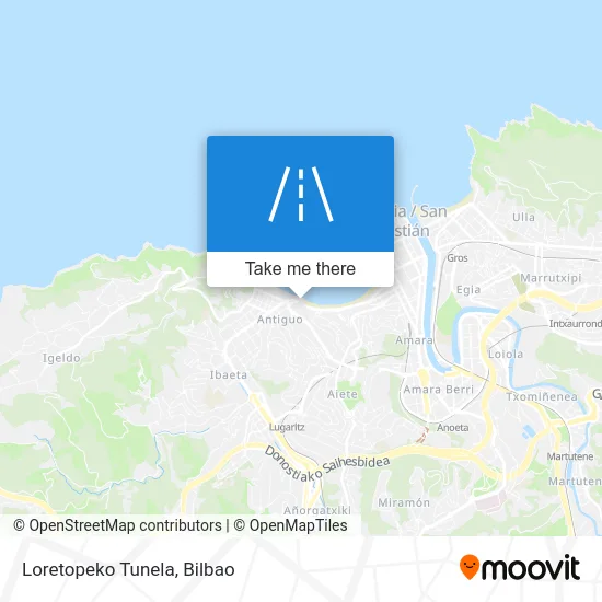 Loretopeko Tunela map