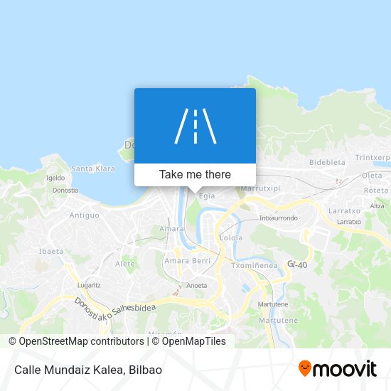 Calle Mundaiz Kalea map