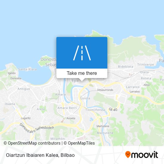Oiartzun Ibaiaren Kalea map