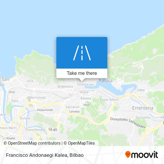 Francisco Andonaegi Kalea map