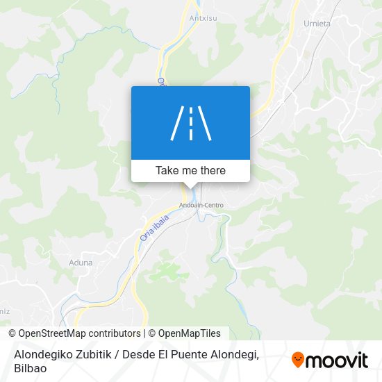 Alondegiko Zubitik / Desde El Puente Alondegi map