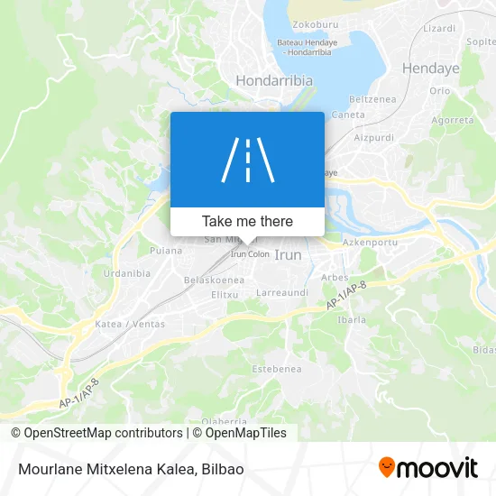 Mourlane Mitxelena Kalea map