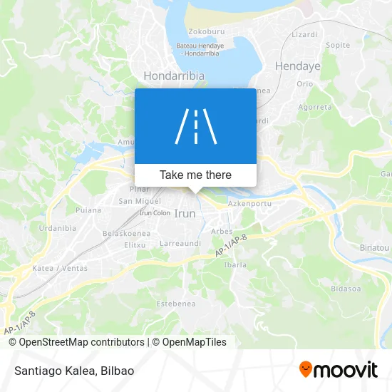 Santiago Kalea map