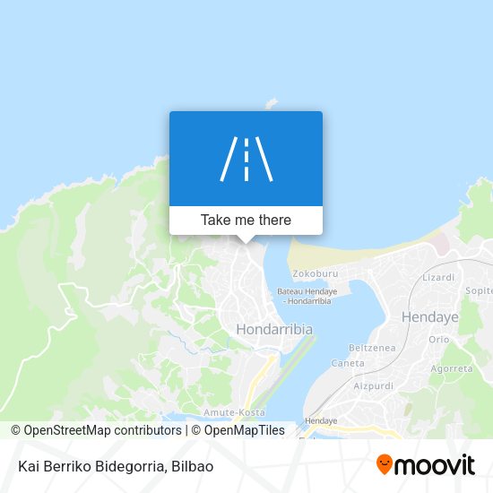 Kai Berriko Bidegorria map