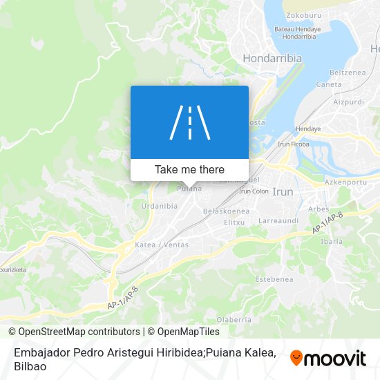 Embajador Pedro Aristegui Hiribidea;Puiana Kalea map