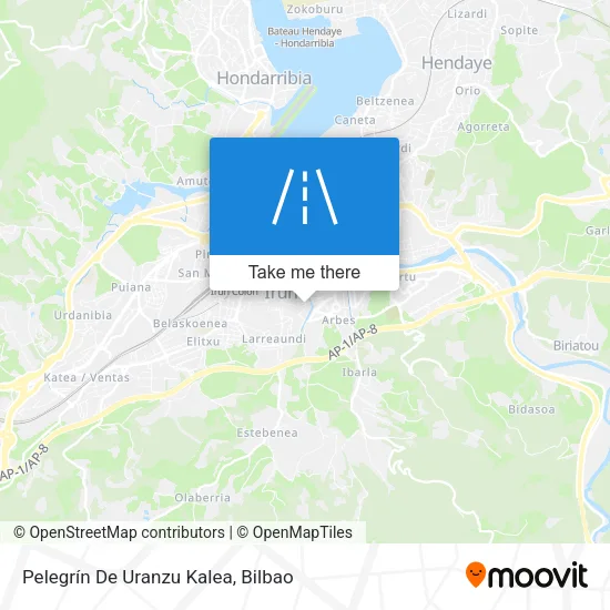 Pelegrín De Uranzu Kalea map