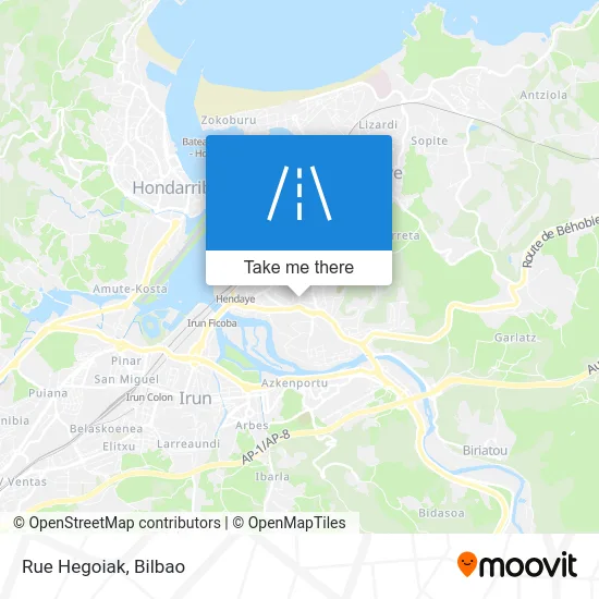 Rue Hegoiak map