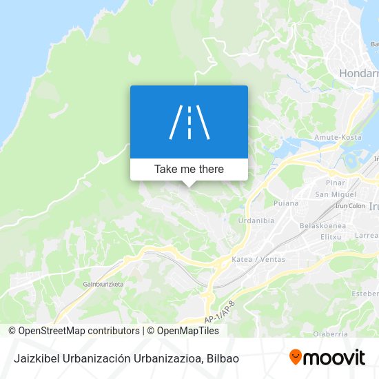 Jaizkibel Urbanización Urbanizazioa map