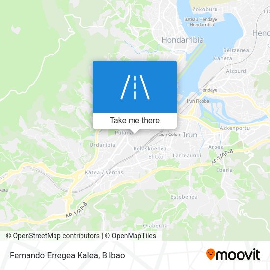 Fernando Erregea Kalea map