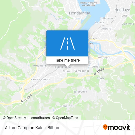 Arturo Campion Kalea map