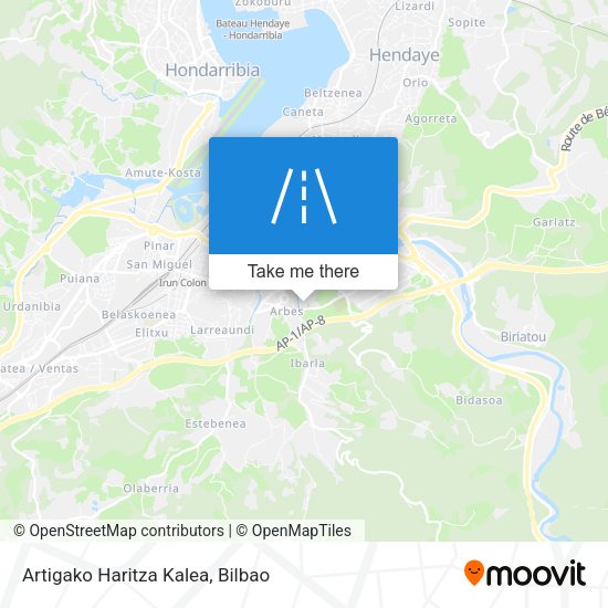 Artigako Haritza Kalea map