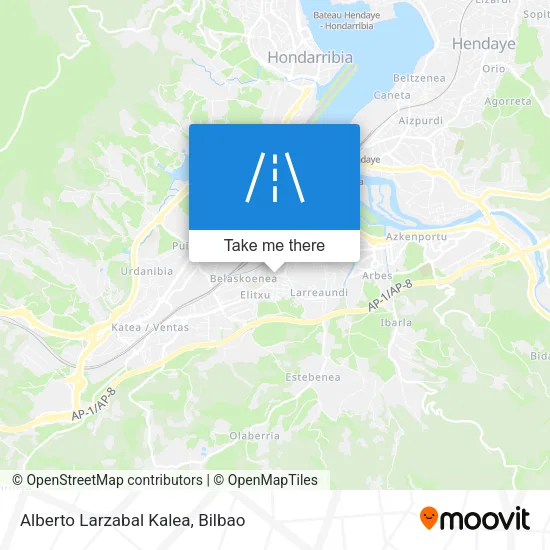 Alberto Larzabal Kalea map