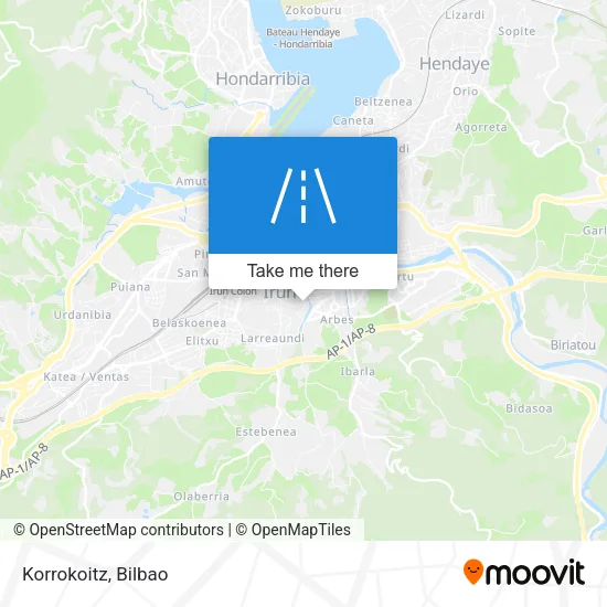 Korrokoitz map