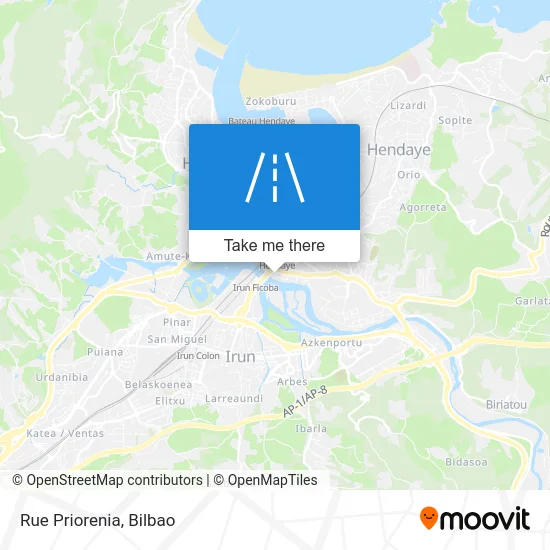 Rue Priorenia map