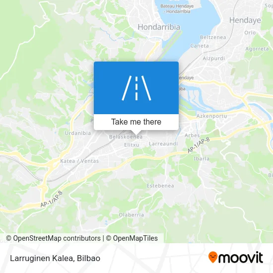 Larruginen Kalea map
