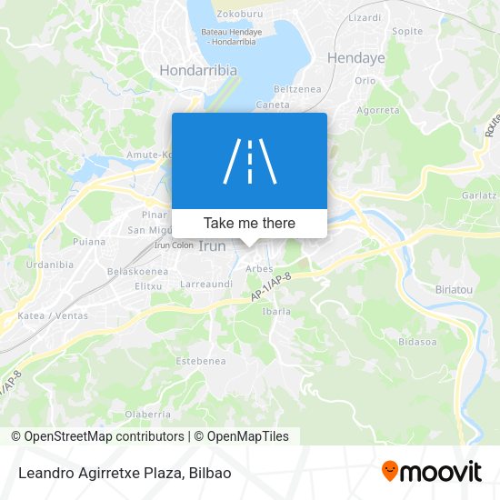 Leandro Agirretxe Plaza map