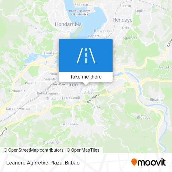 Leandro Agirretxe Plaza map