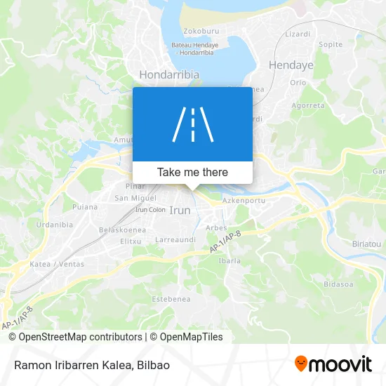 Ramon Iribarren Kalea map