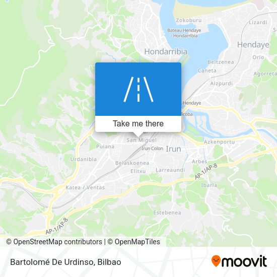 Bartolomé De Urdinso map
