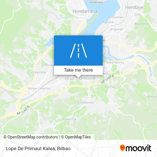 Lope De Primaut Kalea map