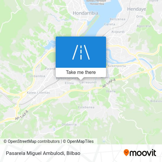 Pasarela Miguel Ambulodi map