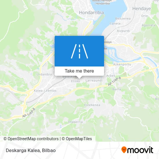 Deskarga Kalea map