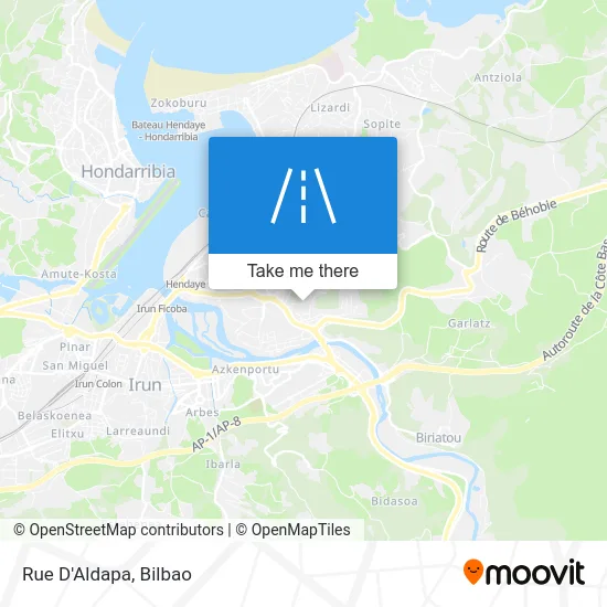 Rue D'Aldapa map