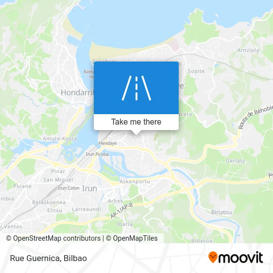 Rue Guernica map