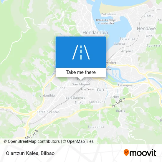 Oiartzun Kalea map