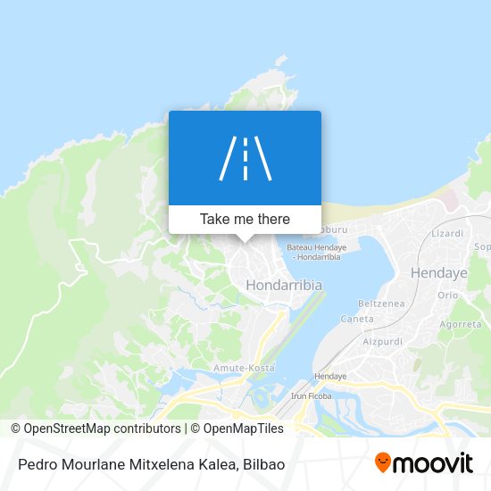 Pedro Mourlane Mitxelena Kalea map