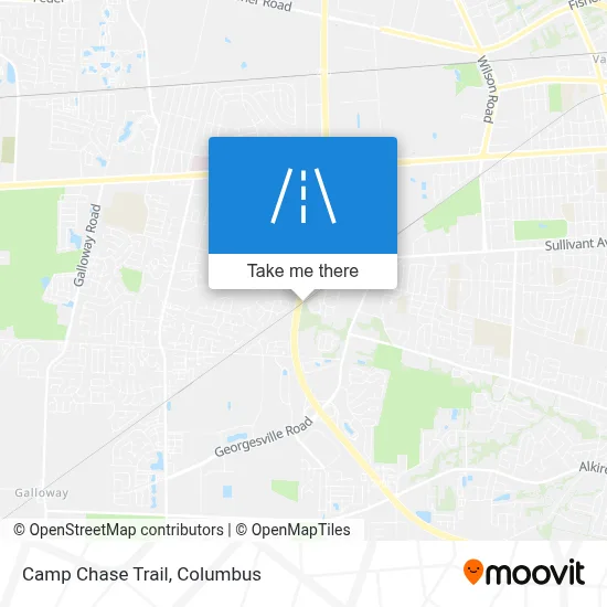 Camp Chase Trail map
