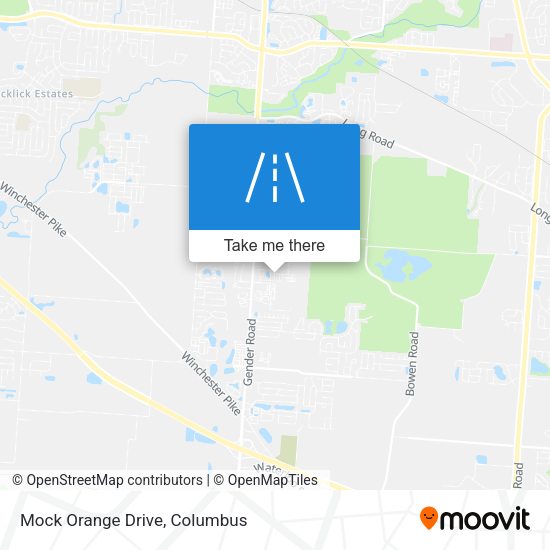Mapa de Mock Orange Drive