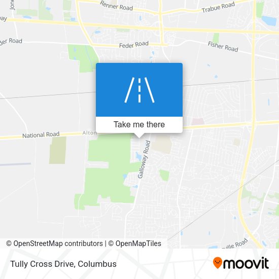 Tully Cross Drive map
