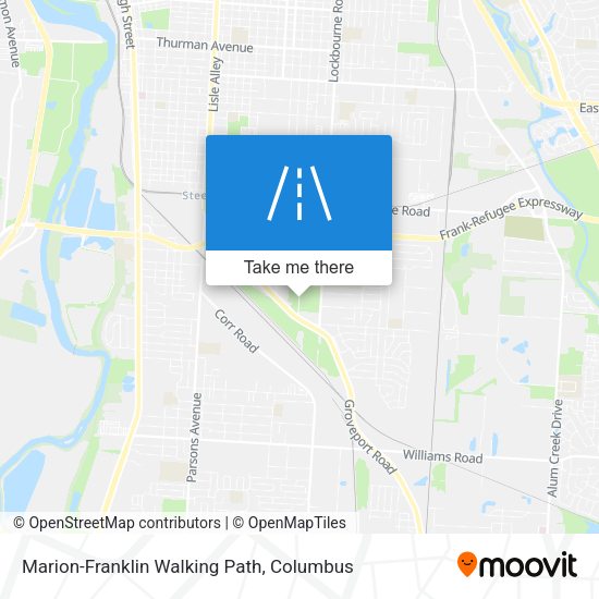 Mapa de Marion-Franklin Walking Path