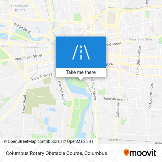 Columbus Rotary Obstacle Course map