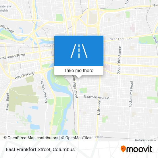 East Frankfort Street map