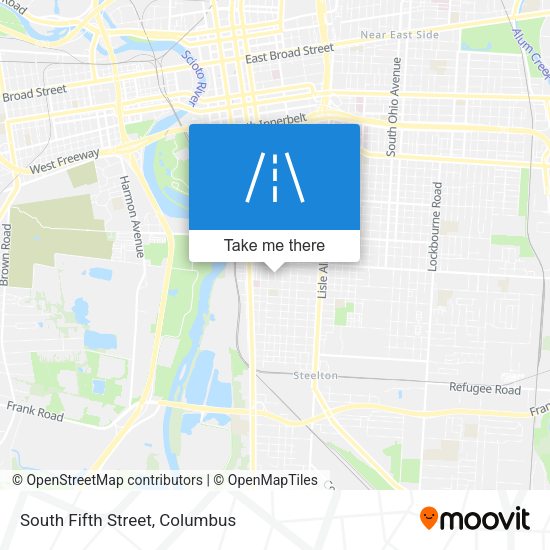 South Fifth Street map