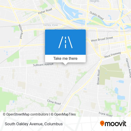 Mapa de South Oakley Avenue