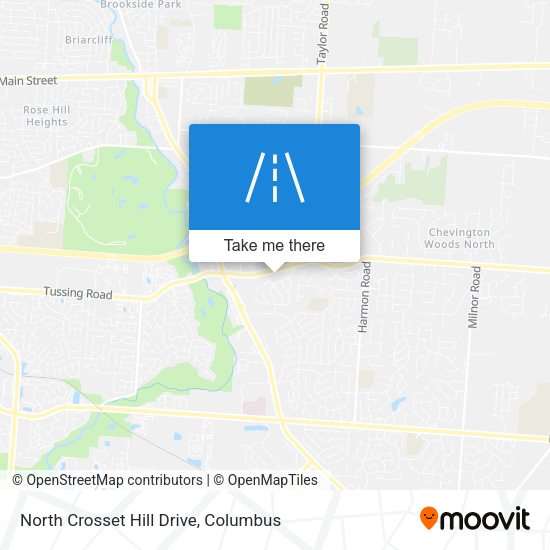 North Crosset Hill Drive map