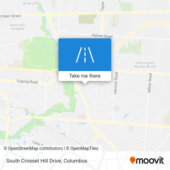South Crosset Hill Drive map