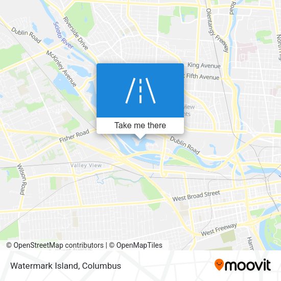 Mapa de Watermark Island