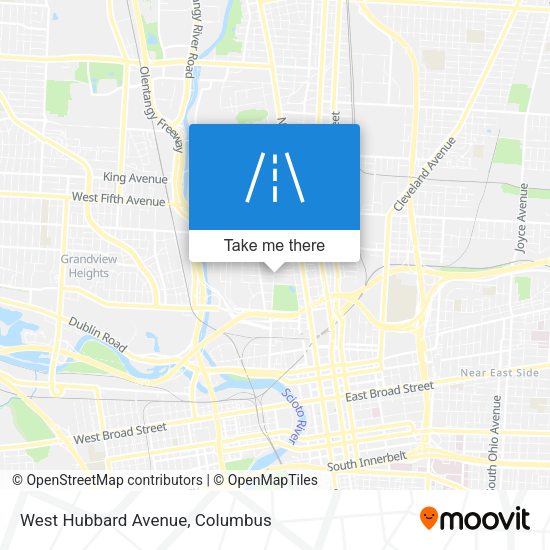 Mapa de West Hubbard Avenue