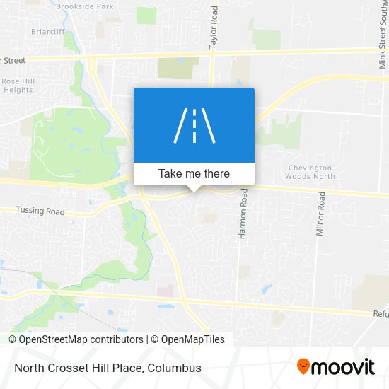 North Crosset Hill Place map